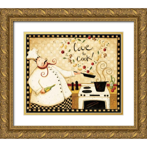 Meal Gold Ornate Wood Framed Art Print with Double Matting by DiPaolo, Dan