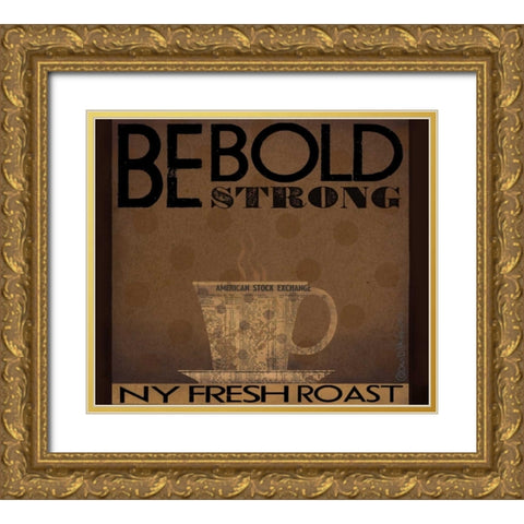 Blod Gold Ornate Wood Framed Art Print with Double Matting by DiPaolo, Dan