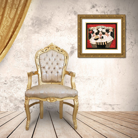 Cafe Bistro Bakery Gold Ornate Wood Framed Art Print with Double Matting by DiPaolo, Dan