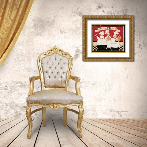 Bakery Gold Ornate Wood Framed Art Print with Double Matting by DiPaolo, Dan