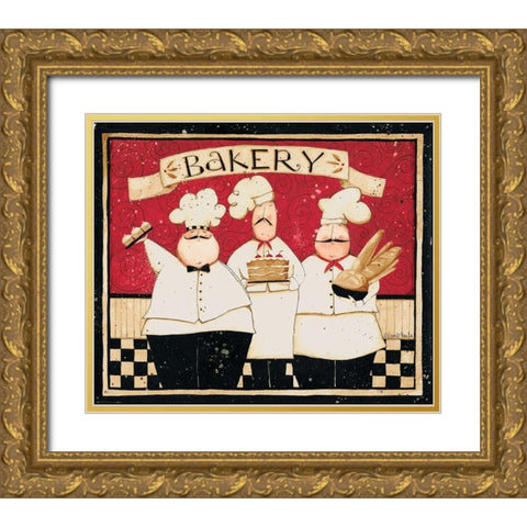 Bakery Gold Ornate Wood Framed Art Print with Double Matting by DiPaolo, Dan