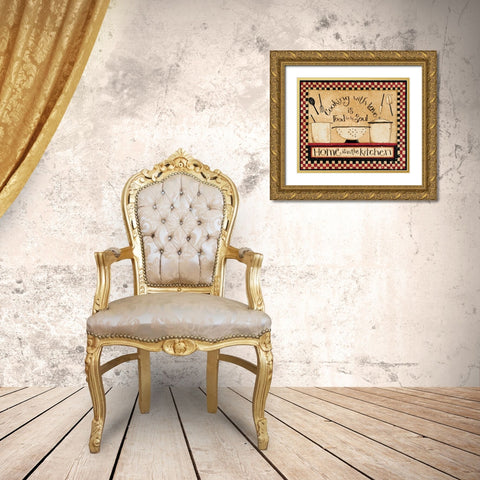 Cooking With Love Gold Ornate Wood Framed Art Print with Double Matting by DiPaolo, Dan