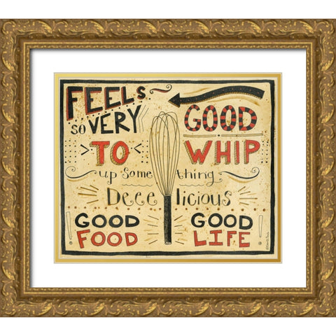 Whip It Up Gold Ornate Wood Framed Art Print with Double Matting by DiPaolo, Dan