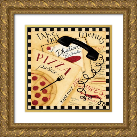 Call It In Gold Ornate Wood Framed Art Print with Double Matting by DiPaolo, Dan