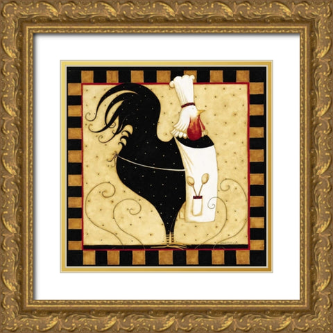 Apron Chick Gold Ornate Wood Framed Art Print with Double Matting by DiPaolo, Dan