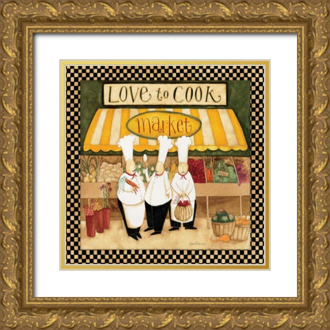 Three Best Gold Ornate Wood Framed Art Print with Double Matting by DiPaolo, Dan