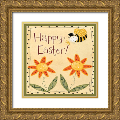 BumbleBee Easter Gold Ornate Wood Framed Art Print with Double Matting by DiPaolo, Dan