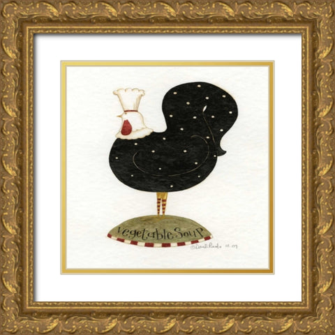 Veggie Soup Gold Ornate Wood Framed Art Print with Double Matting by DiPaolo, Dan