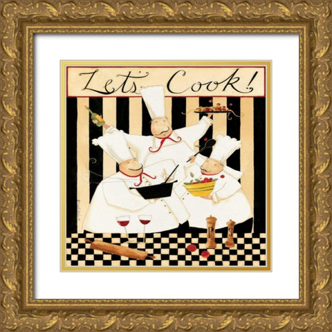 Cooking Time Gold Ornate Wood Framed Art Print with Double Matting by DiPaolo, Dan