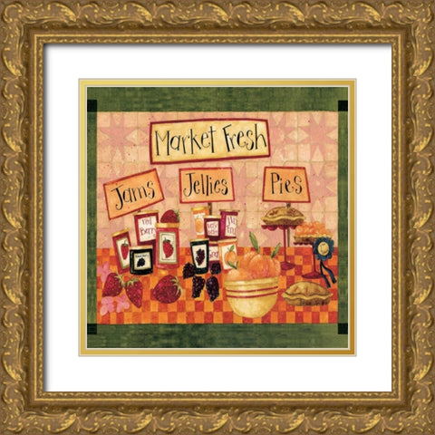 Market Time Gold Ornate Wood Framed Art Print with Double Matting by DiPaolo, Dan