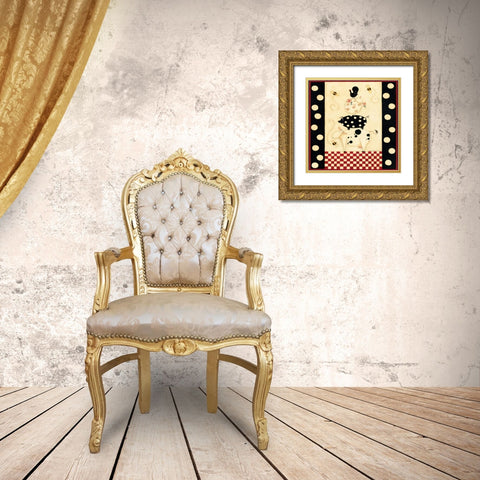 Animal Fun Gold Ornate Wood Framed Art Print with Double Matting by DiPaolo, Dan