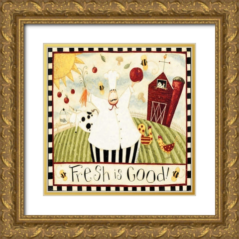 Goods Gold Ornate Wood Framed Art Print with Double Matting by DiPaolo, Dan