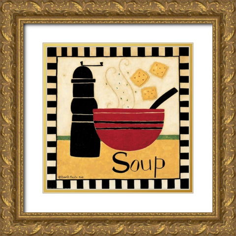 Soup Bowl Gold Ornate Wood Framed Art Print with Double Matting by DiPaolo, Dan