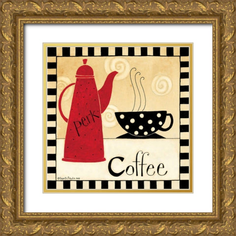 One Cup Gold Ornate Wood Framed Art Print with Double Matting by DiPaolo, Dan