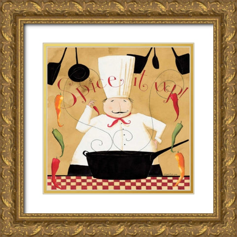 August Spice Gold Ornate Wood Framed Art Print with Double Matting by DiPaolo, Dan