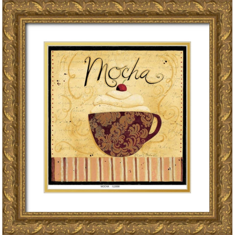 Mocha Gold Ornate Wood Framed Art Print with Double Matting by DiPaolo, Dan