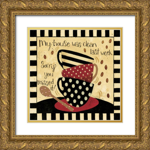 My House Gold Ornate Wood Framed Art Print with Double Matting by DiPaolo, Dan