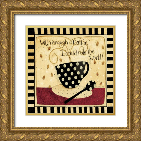 Rule The World Gold Ornate Wood Framed Art Print with Double Matting by DiPaolo, Dan