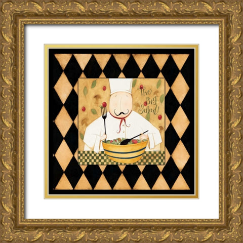 The Big Salad Gold Ornate Wood Framed Art Print with Double Matting by DiPaolo, Dan