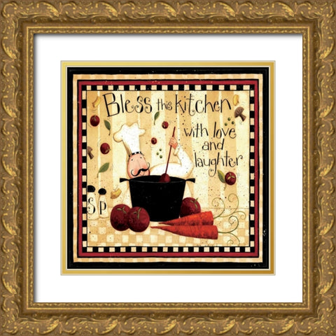 Carrots Gold Ornate Wood Framed Art Print with Double Matting by DiPaolo, Dan