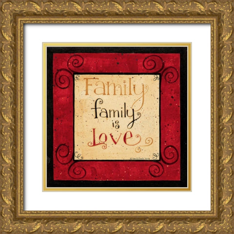 Family Gold Ornate Wood Framed Art Print with Double Matting by DiPaolo, Dan