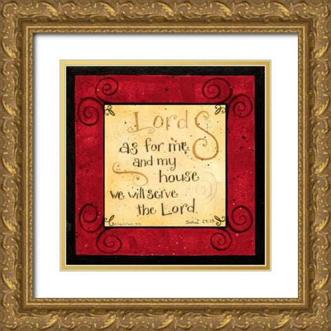 Lord Gold Ornate Wood Framed Art Print with Double Matting by DiPaolo, Dan