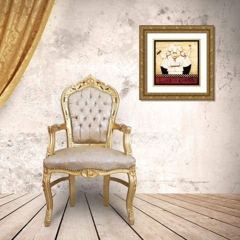 Life Of A Chef Gold Ornate Wood Framed Art Print with Double Matting by DiPaolo, Dan