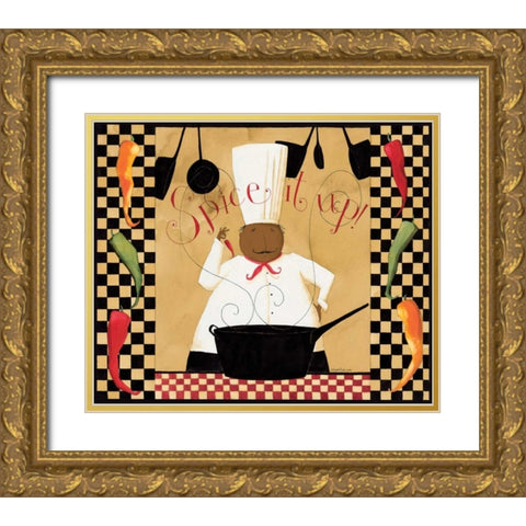 Spice It Up Gold Ornate Wood Framed Art Print with Double Matting by DiPaolo, Dan