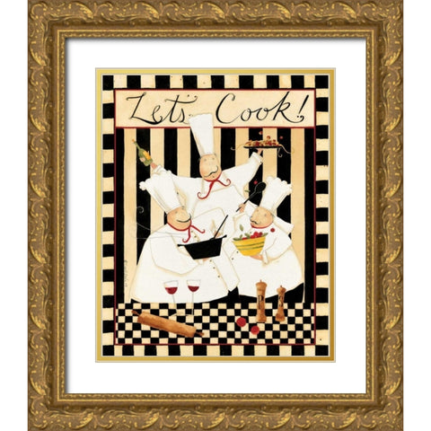 Many Chef Gold Ornate Wood Framed Art Print with Double Matting by DiPaolo, Dan