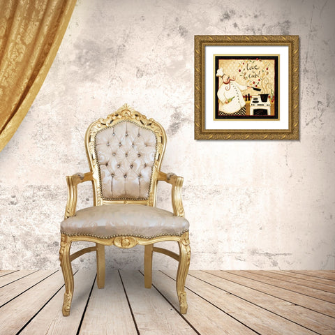 Stove Top Gold Ornate Wood Framed Art Print with Double Matting by DiPaolo, Dan