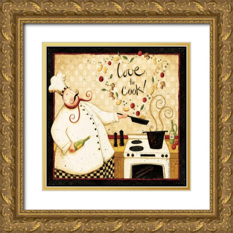 Stove Top Gold Ornate Wood Framed Art Print with Double Matting by DiPaolo, Dan