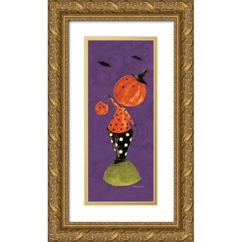 Purple Boy Gold Ornate Wood Framed Art Print with Double Matting by DiPaolo, Dan