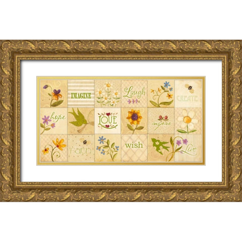 Spring Time Gold Ornate Wood Framed Art Print with Double Matting by DiPaolo, Dan