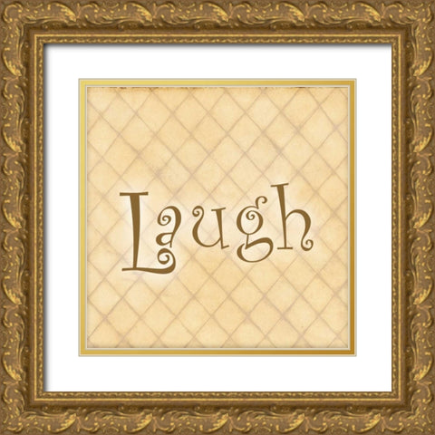 Spring Laugh Gold Ornate Wood Framed Art Print with Double Matting by DiPaolo, Dan