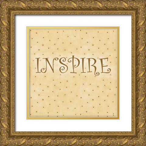 Spring Inspire Gold Ornate Wood Framed Art Print with Double Matting by DiPaolo, Dan