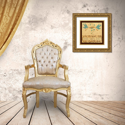 MY Coffee Gold Ornate Wood Framed Art Print with Double Matting by DiPaolo, Dan