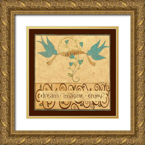 MY Coffee Gold Ornate Wood Framed Art Print with Double Matting by DiPaolo, Dan
