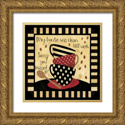 My House Gold Ornate Wood Framed Art Print with Double Matting by DiPaolo, Dan