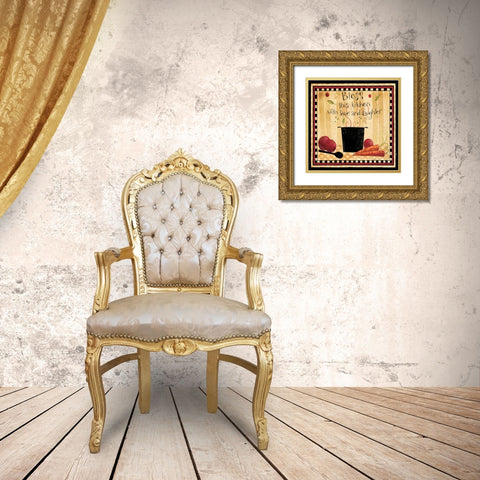Bless This Kitchen Gold Ornate Wood Framed Art Print with Double Matting by DiPaolo, Dan