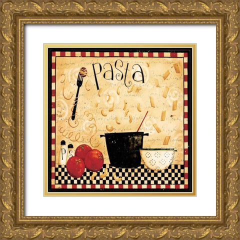 Cooking Lots Of Pasta Gold Ornate Wood Framed Art Print with Double Matting by DiPaolo, Dan