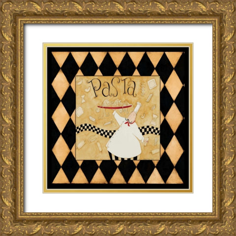A Little Pasta Gold Ornate Wood Framed Art Print with Double Matting by DiPaolo, Dan