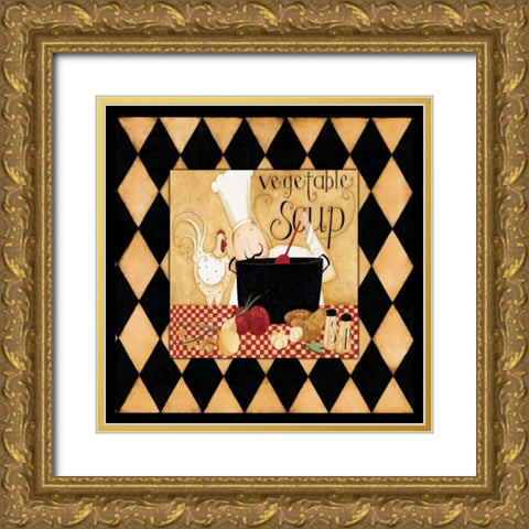 Make A Good Soup Gold Ornate Wood Framed Art Print with Double Matting by DiPaolo, Dan