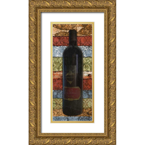 Vin Silo 2 Gold Ornate Wood Framed Art Print with Double Matting by Stimson, Diane