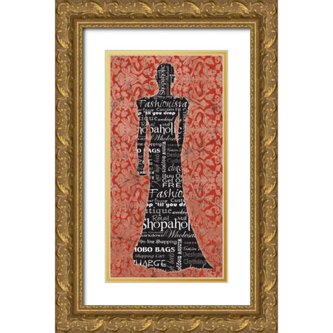 Runway 1 Gold Ornate Wood Framed Art Print with Double Matting by Stimson, Diane