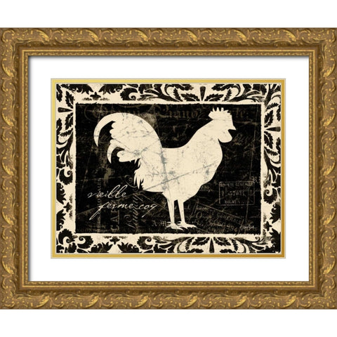 Vielle Ferme Gold Ornate Wood Framed Art Print with Double Matting by Stimson, Diane