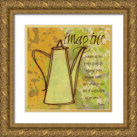 Imagine Carafe Gold Ornate Wood Framed Art Print with Double Matting by Stimson, Diane