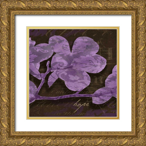 Magnolia Hope Gold Ornate Wood Framed Art Print with Double Matting by Stimson, Diane