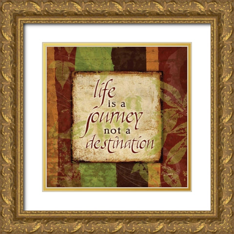 Spice Journey Gold Ornate Wood Framed Art Print with Double Matting by Stimson, Diane