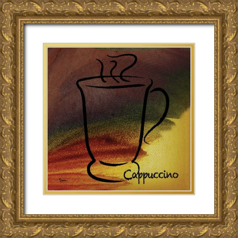 Cappucino Gold Ornate Wood Framed Art Print with Double Matting by Stimson, Diane