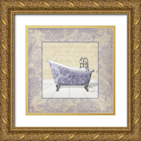 Lacey Tub 3 Framed Gold Ornate Wood Framed Art Print with Double Matting by Stimson, Diane
